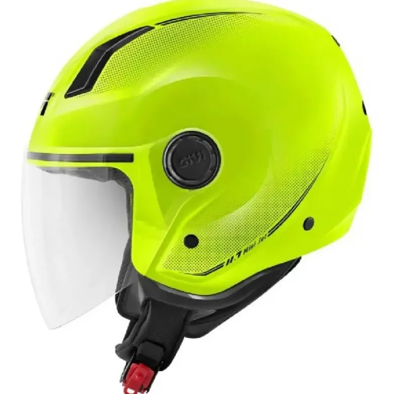 Casco Jet Givi 11.7 Solid Verde Lucido