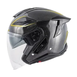 Casco Jet Givi X.29 Carbon Nero Oro Lucido