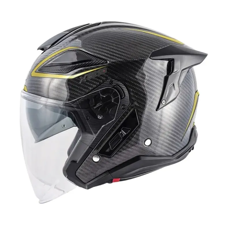 Casco Jet Givi X.29 Carbon Nero Oro Lucido