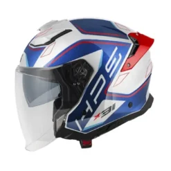 Casco Jet Givi X.31 Impact Bianco Blu Rosso Lucido