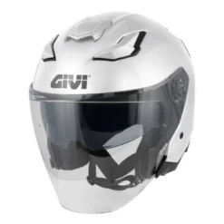 Casco Jet Givi X.31 Solid Fiber Bianco Lucido