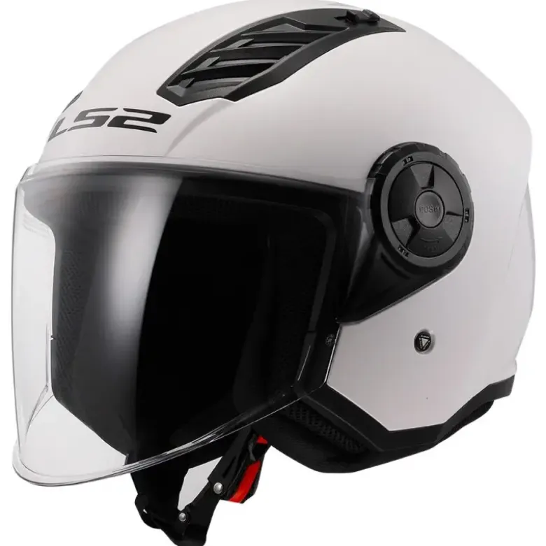 Casco Jet Ls2 OF616 Airflow 2 Solid Bianco Lucido
