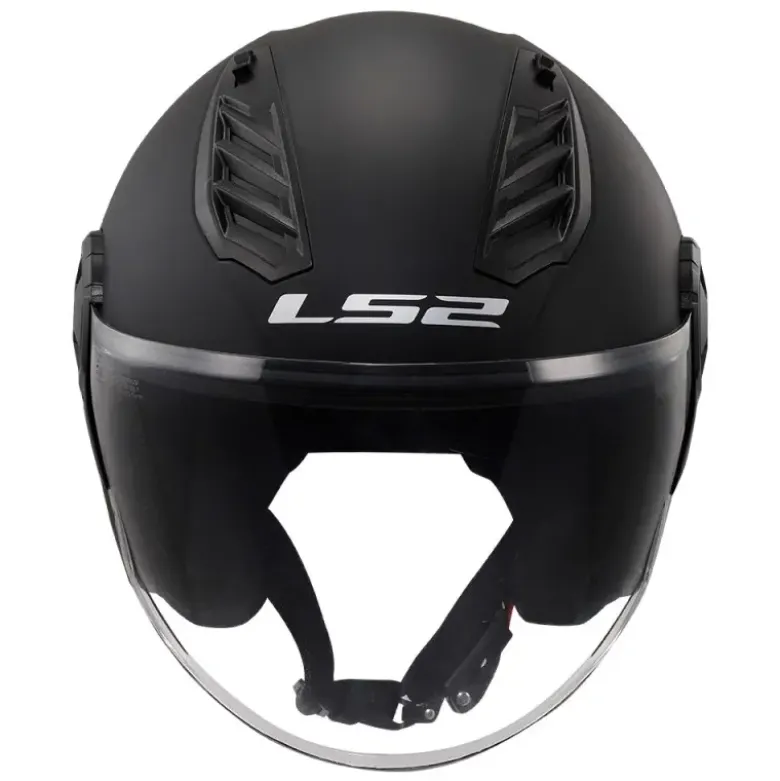 Casco Jet Ls2 OF616 Airflow 2 Solid Nero Opaco