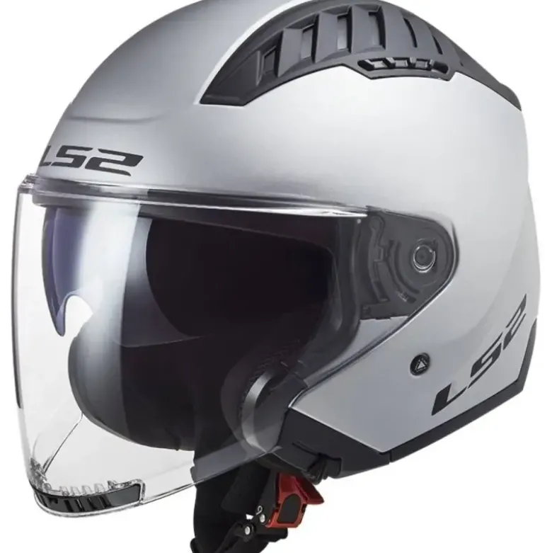 Casco Jet Ls2 OF600 Copter II Silver Opaco