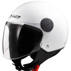Casco Jet Ls2 OF558 Sphere II Solid Bianco Lucido