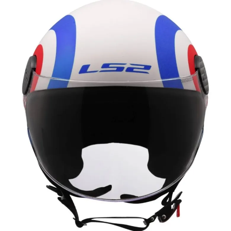 Casco Jet Ls2 OF558 Sphere Lux II Urby Bianco Blu Rosso Opaco