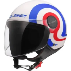 Casco Jet Ls2 OF558 Sphere Lux II Urby Bianco Blu Rosso Opaco