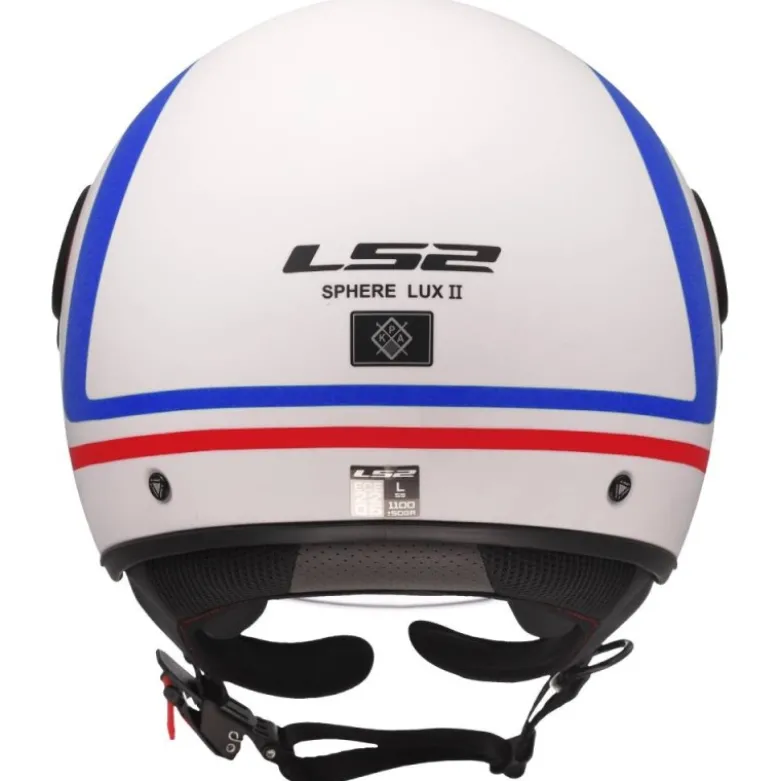 Casco Jet Ls2 OF558 Sphere Lux II Urby Bianco Blu Rosso Opaco