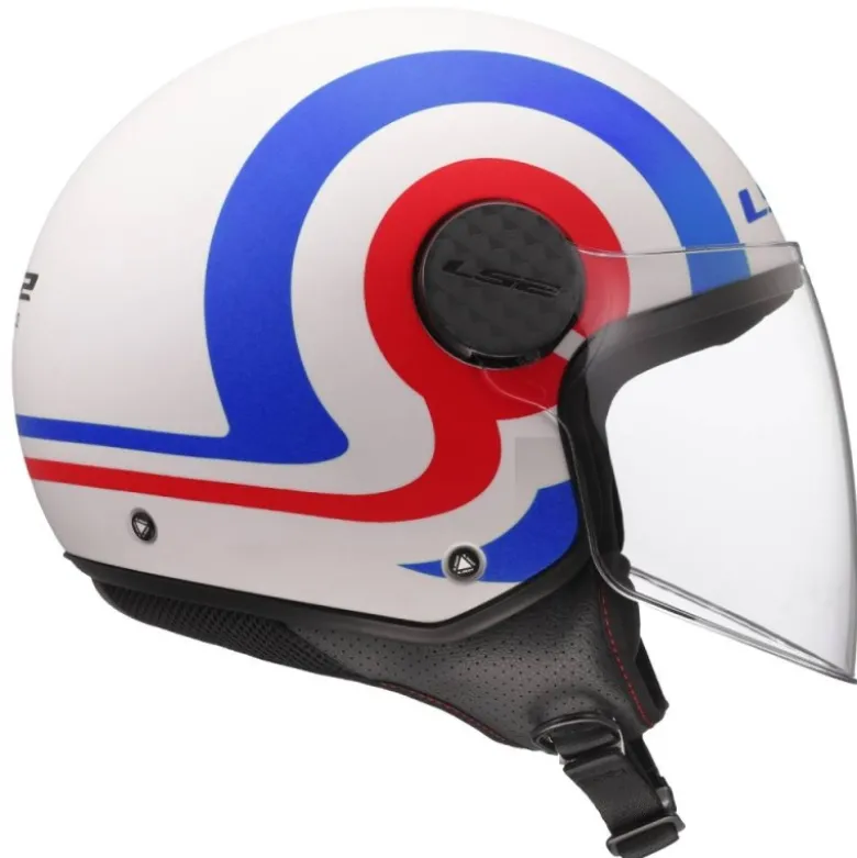 Casco Jet Ls2 OF558 Sphere Lux II Urby Bianco Blu Rosso Opaco