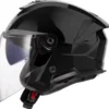 Casco Jet LS2 OF618 Verso II Solid Nero Lucido