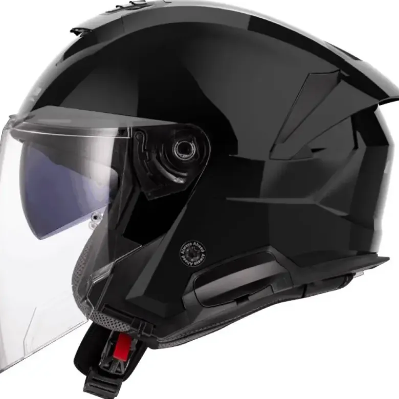 Casco Jet LS2 OF618 Verso II Solid Nero Lucido