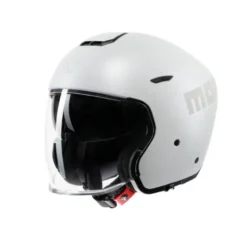 Casco Jet Momo Design Aero Mono Bianco Perla Opaco Grigio