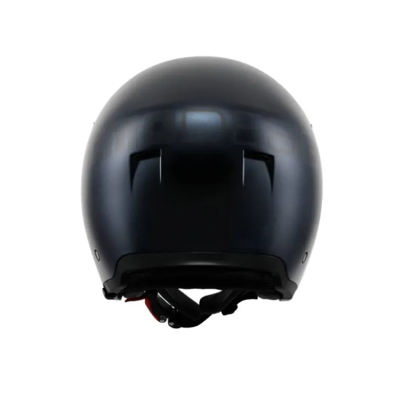 Casco Jet Momo Design Aero Mono Blu Opaco Antracite