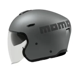 Casco Jet Momo Design Aero Mono Titanio Opaco Antracite