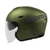 Casco Jet Momo Design Aero Mono Verde Militare Antracite