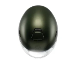 Casco Jet Momo Design Aero Mono Verde Militare Antracite