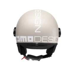 Casco Jet Momo Design Fgtr Classic Bianco Pastello Maltato Opaco