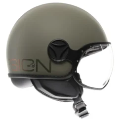 Casco Jet Momo Design Fgtr Classic Candy Flip Opaco Verde Bronzo