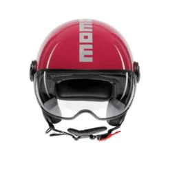 Casco Jet Momo Design Fgtr Classic Candy Fucsia Bianco