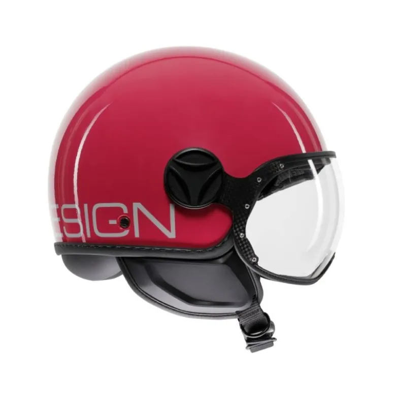 Casco Jet Momo Design Fgtr Classic Candy Fucsia Bianco