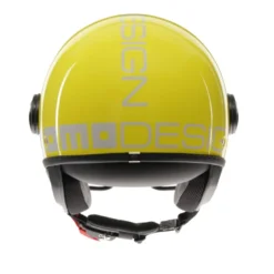 Casco Jet Momo Design Fgtr Classic Candy Lucido Giallo Bianco