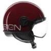 Casco Jet Momo Design Fgtr Classic Candy Lucido Porpora Bianco