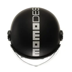 Casco Jet Momo Design Fgtr Classic Mono Opaco Nero Bianco