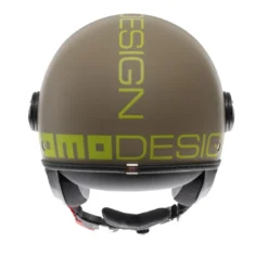 Casco Jet Momo Design Fgtr Classic Mono Opaco Sabbia Giallo Lime