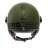 Casco Jet Momo Design Fgtr Classic Mono Opaco Verde Militare Nero