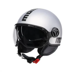 Casco Jet Momo Design Fgtr Evo E2206 Grigio Celeste Opaco