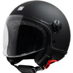 Casco Jet Motocubo 718 Beetle Evo Nero Opaco