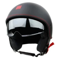 Casco Jet Motocubo 517 Beetle Nero Opaco