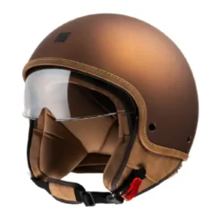 Casco Jet Motocubo 717 Beetle Tobacco