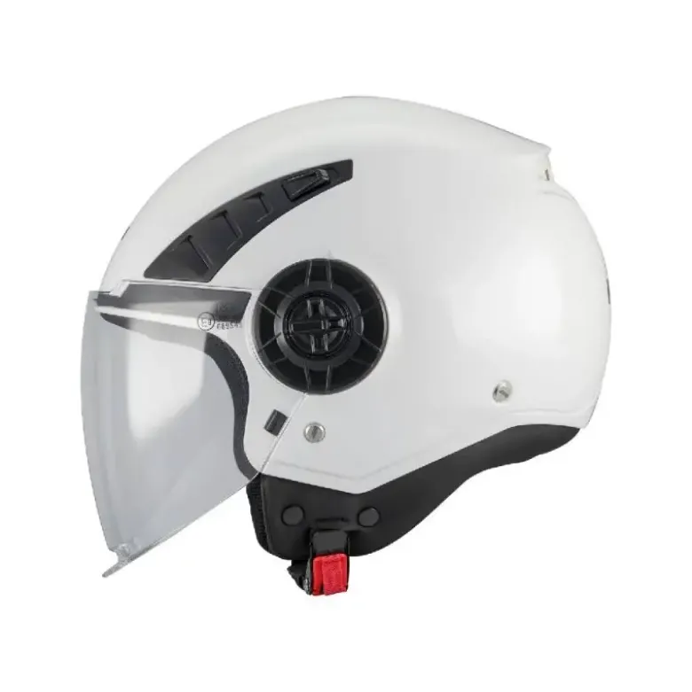Casco Jet Mt Helmets Aeris Pure A0 Bianco Lucido