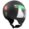 Casco Jet Mt Helmets Of501 B Street S D6 Nero Verde Inboard Opaco