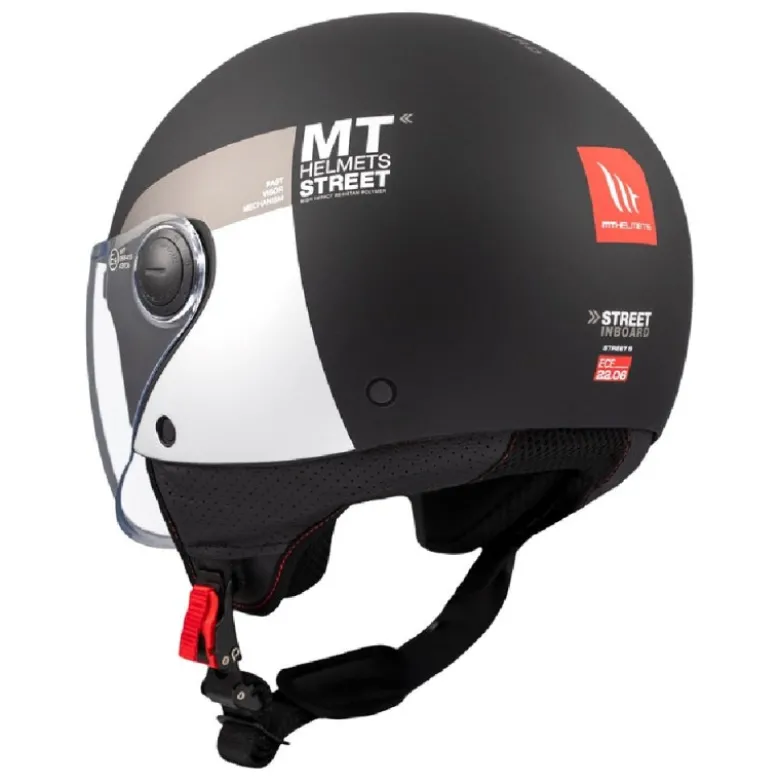 Casco Jet Mt Helmets Of501 B Street S Inboard D2 Opaco
