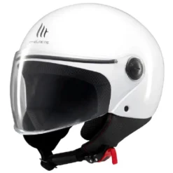 Casco Jet Mt Helmets  Of501 B Street S Solid A0 Lucido Bianco