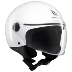 Casco Jet Mt Helmets  Of501 B Street S Solid A0 Lucido Bianco