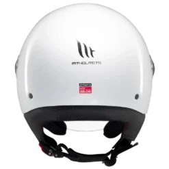 Casco Jet Mt Helmets  Of501 B Street S Solid A0 Lucido Bianco