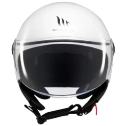 Casco Jet Mt Helmets  Of501 B Street S Solid A0 Lucido Bianco