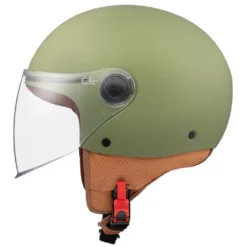 Casco Jet Mt Helmets  Of501 B Street S Solid A6 Opaco Verde