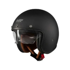 Casco Jet Mt Helmets Of507Sv B Lemans 2 A1 Sv S Pure Nero Opaco