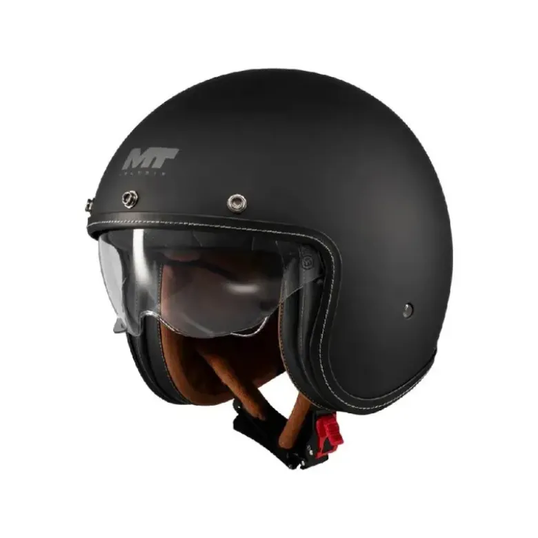 Casco Jet Mt Helmets Of507Sv B Lemans 2 A1 Sv S Pure Nero Opaco