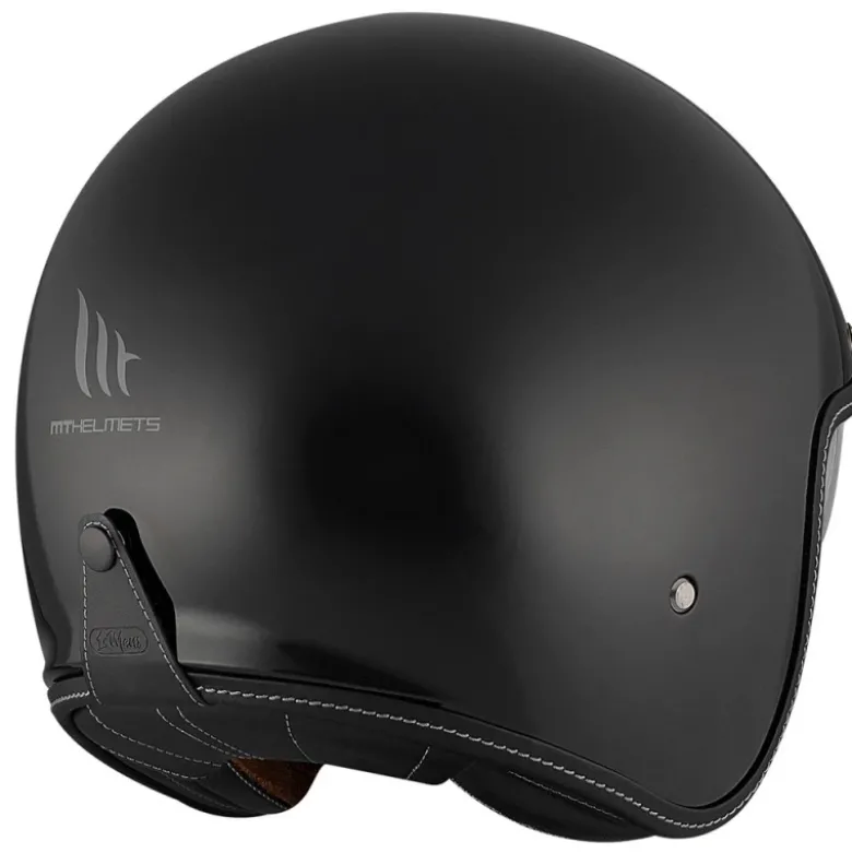 Casco Jet Mt Helmets Of507Sv B Lemans 2 A1 Sv S Solid Nero Lucido