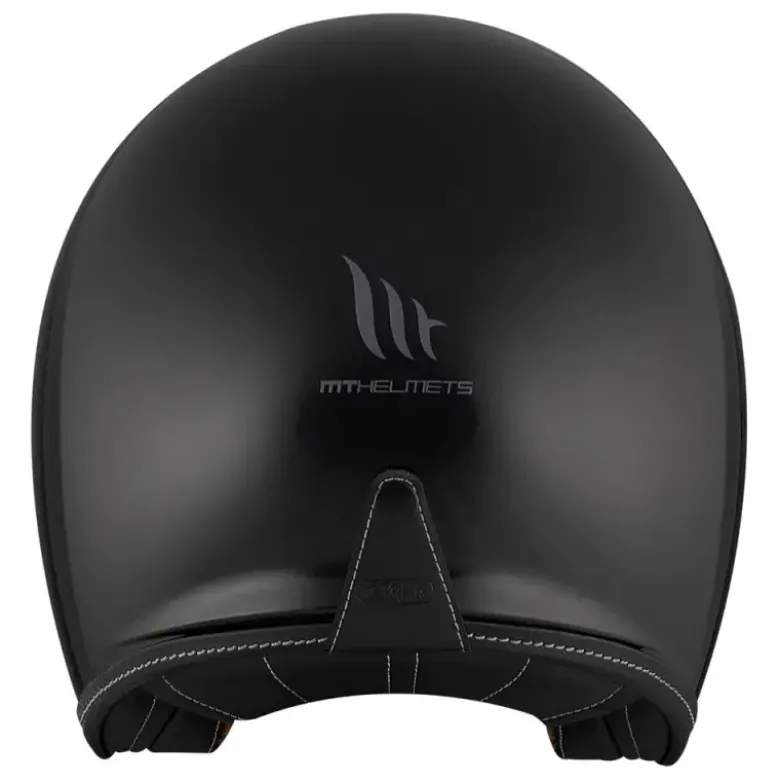 Casco Jet Mt Helmets Of507Sv B Lemans 2 A1 Sv S Solid Nero Lucido