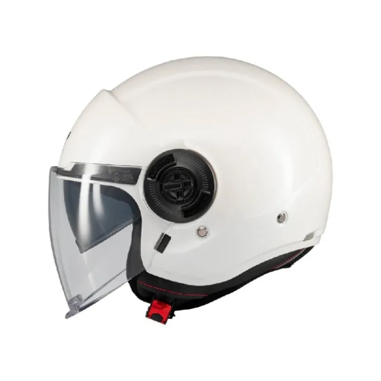 Casco Jet Mt Helmets Of502Sv B Viale A0 Sv S Pure Bianco Lucido