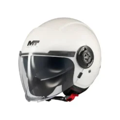 Casco Jet Mt Helmets Of502Sv B Viale A0 Sv S Pure Bianco Lucido