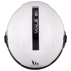 Casco Jet Mt Helmets Of502Sv B Viale Sv S A0 Solid Lucido Bianco