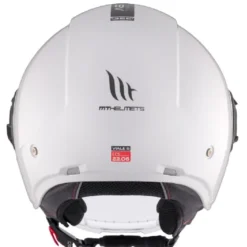 Casco Jet Mt Helmets Of502Sv B Viale Sv S A0 Solid Lucido Bianco