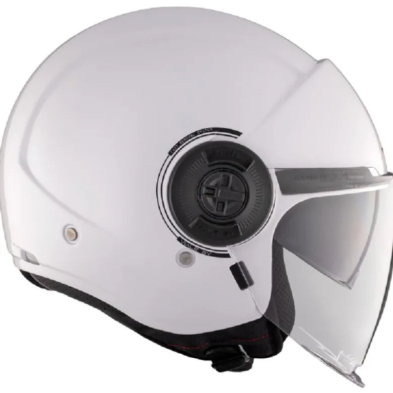 Casco Jet Mt Helmets Of502Sv B Viale Sv S A0 Solid Lucido Bianco